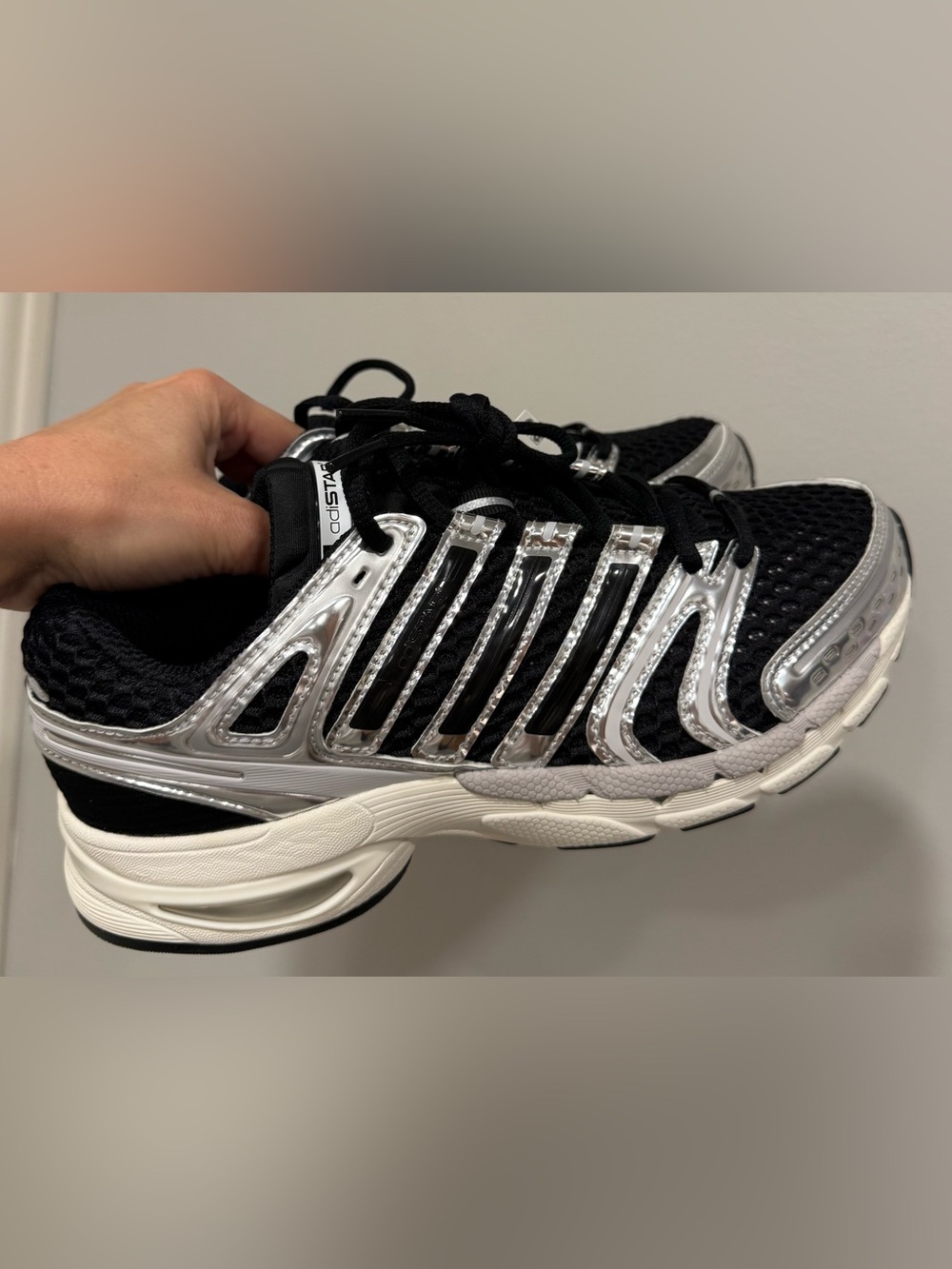 Adidas Women’s Black & Silver Athletic Sneakers